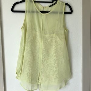 Zara Neon Lace Top